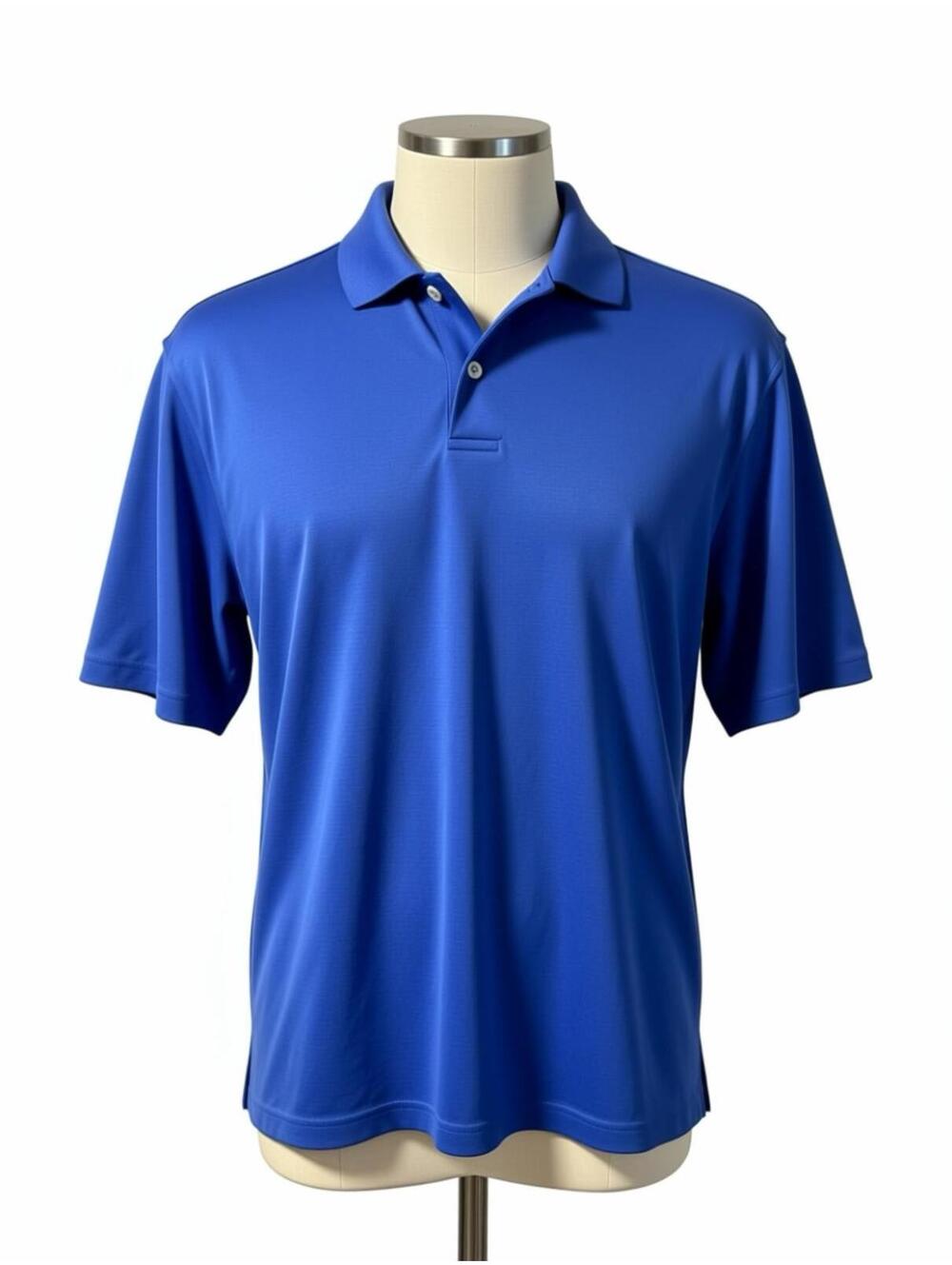 Cypress Club Performance Blue Polo Shirt Size L